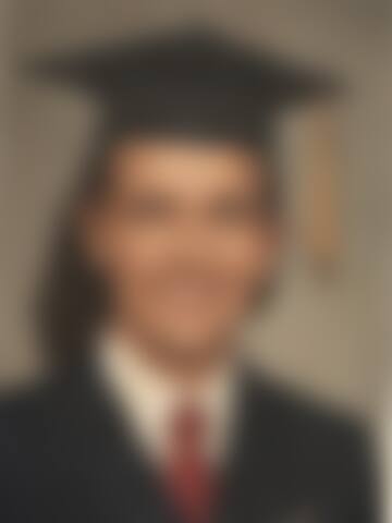 A blurred graduation portrait